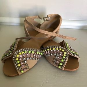 Beaded Flat Sandals